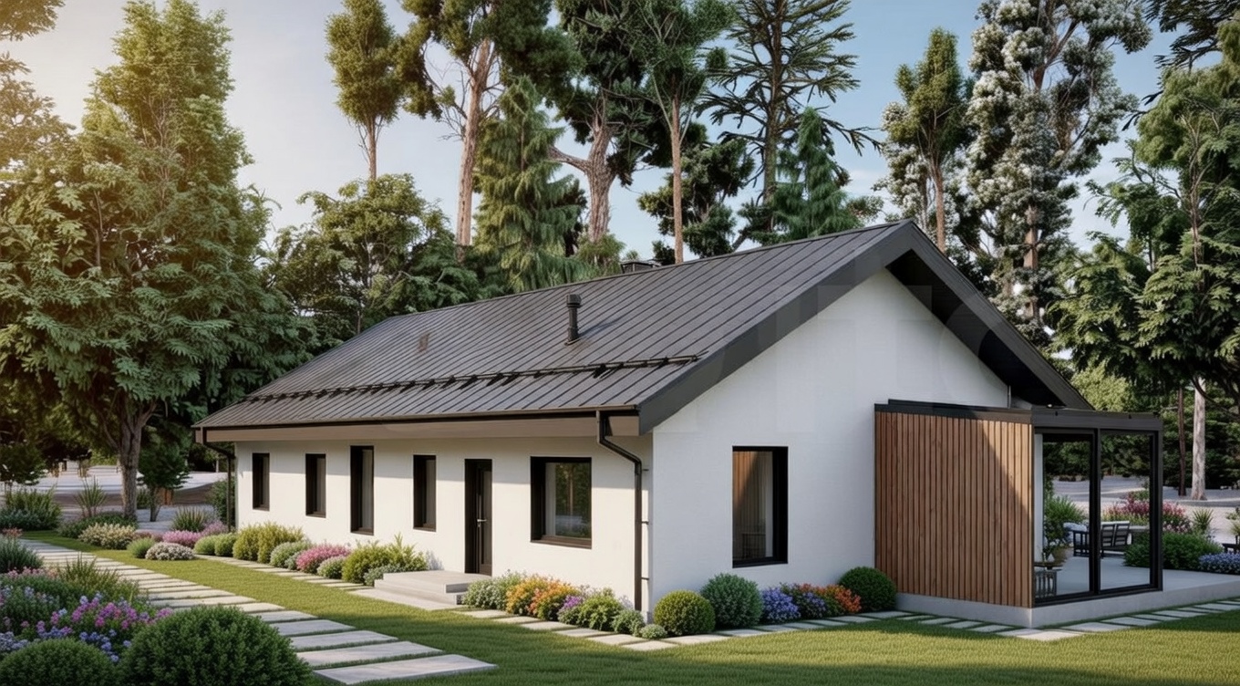 Вид на дом сзади