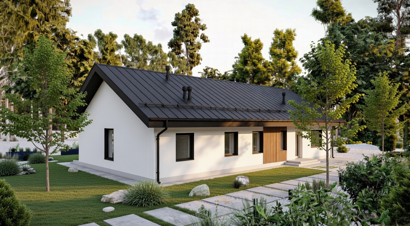 Вид на дом сбоку