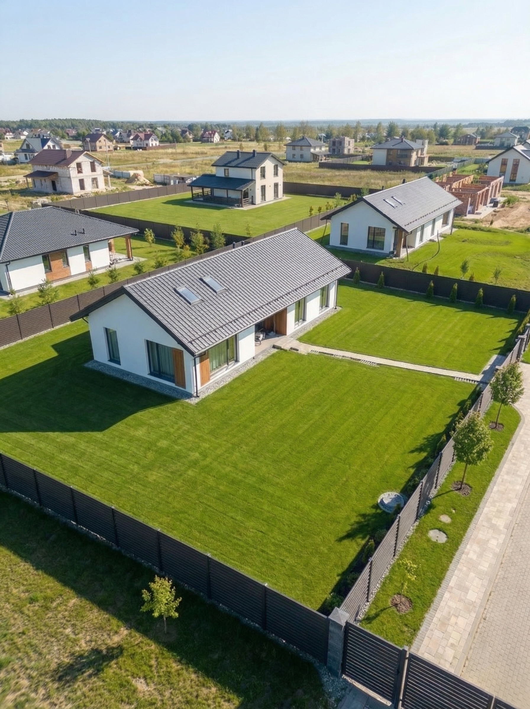 Вид на посёлок с высоты